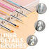TEOYALL Double-Ended Nail Art Brushes, 5 PCS Nail Design Tools Kit with Nail Liner Brush and Dotting Pens