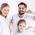4 Pcs Tuft Toothbrush Set, Tufted Brush, Interspace Toothbrushes for Detail Cleaning (2 Blue + 2 Green)