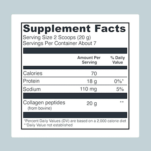 Vital Proteins Collagen Peptides Powder Supplement (Type I, III) for Skin Hair Nail Joint - Hydrolyzed Collagen - Dairy and Gluten Free - 20g per Serving - Unflavored 5 oz Canister