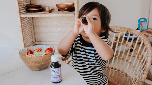 NovaFerrum Yum Multivitamin with Iron - 120 Servings, Immune Support for Infants, Toddlers & Kids
