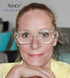 Eyekepper Ladies Reading Glasses, Oversized Square Design Readers for Women, Transparent