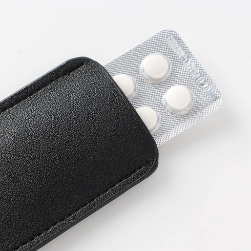 Packets 5cm 11cm Birth Control Pill Case Holder for Mini Pill x (Black)