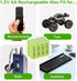 AA Rechargeable Batteries 800mAh Ni-MH, 1.2V High Capacity Precharged for Garden and Landscape Lights, 12 Pack