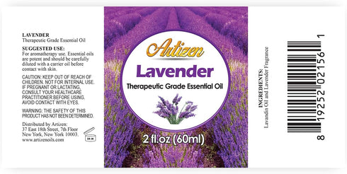 Artizen Lavender Essential Oil, 2oz, 2 Fluid Ounces