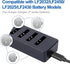 JOXIYECLTL 2430 3V Batteries(5PCS) Rechargeable Lithium-ion Battery with Charger Coin Button Cell