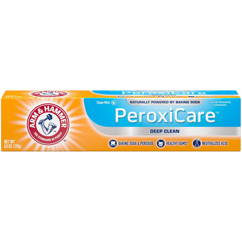 ARM & HAMMER Peroxicare Toothpaste Clean Mint- Fluoride Toothpaste , 6 Ounce