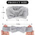 LADES Soft Skincare Headband, Adjustable, Comfortable & Stretchy Fabric for Makeup, Non-Slip Hair Control