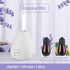 Essential Oil Diffuser - Waterless, Battery Powered, 3 Timer Settings for Bedroom, Yoga Room, Toilet, Pet Room, White