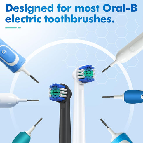 Pack 8 7000, OralB 1000, 9600, 500, 3000, 8000 Replacement Toothbrush Heads Compatible with Oral B, of Professional
