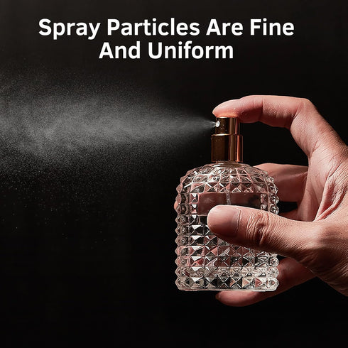 2 Pack 50ml Refillable Spray Perfume Bottles, Portable Clear Atomizer, Travel Perfume Dispenser