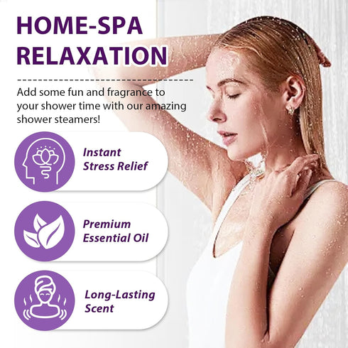 Shower Steamers Aromatherapy 16 Pack, 8 Scents Shower Bombs for Home-Spa Relaxation Gifts for Women