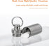 Titanium Keychain Pill Holder Container, Waterproof Portable Pill Box Case for Purse or Pocket, 1pc