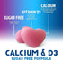 Gummies Gummy D3 Immune 120 Gummies Calcium Supplement - Sugar Free Calcium with Vitamin for Best Absorption - Supports