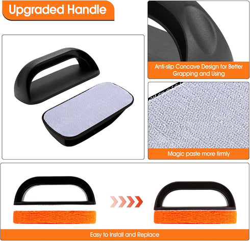 Upgraded 6-Piece Griddle Cleaning Kit for Blackstone, Heavy-Duty Non-Scratch Scouring Pads for Kitchen