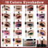 Cocoa Brown Eyeshadow Stick with Sponge Brush, Long Lasting Waterproof Cream Shimmer Pencil