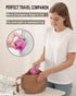4PS Travel Pill Organizer with 164 Slice Labels, 10 Compartments, Portable Folding Small Pill Case