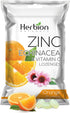 Herbion Naturals Zinc, Echinacea & Vitamin C Lozenges, Natural Orange Flavor, 25 CT Dietary Supplement for Immune