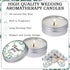MTLEE 50 Pcs Eucalyptus Baby Shower Scented Candles Gift Travel Tin Aromatherapy Candles Favors for Baby Shower Favors