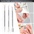 Toenail Clippers for Seniors | Heavy Duty Nail Clippers Kit for Thick Toenails, Long Handle, 6Pcs Black