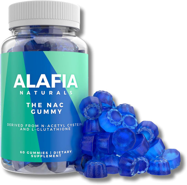 Alafia Naturals Sugar-Free NAC Gummies | 60ct | Vegan N-Acetyl Cysteine Supplement for Respiratory Health