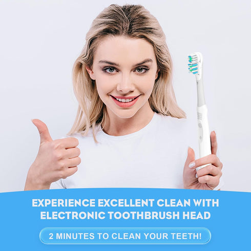 20Pcs Electric Oral Toothbrush Replacements Heads Dual Cross Action Clean Attachments Sensitive Brush Refill Rotating Sets 3D White Fit for Oral B 4732 3733 4734