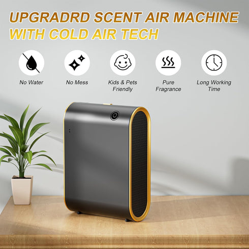 Wankeer 1500 Smart Scent Air Machine for Home, Sq. Ft Hotel Collection Diffuser with Cold Air Tech, Whole House