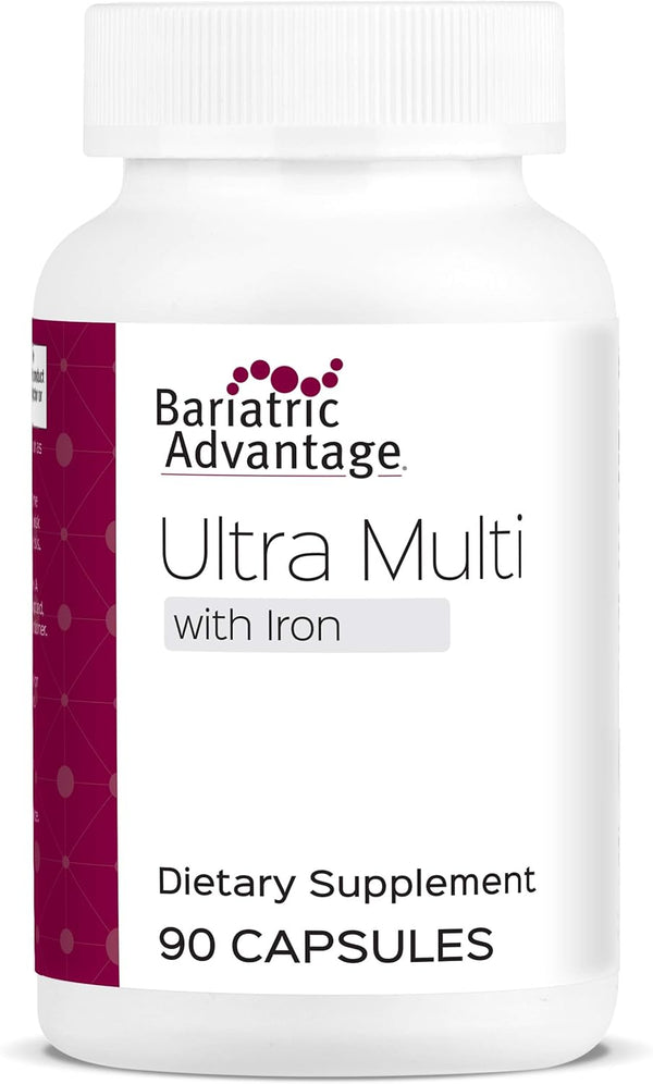 Bariatric Advantage Ultra Multivitamin with Iron, Capsule Format Multivitamin, 90 Capsules
