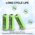 Zsolarigt 10 2/3AAA 1.2V 600mAh Batteries,2/3 Pcs NIMH Rechargeable Solar AAA Batteries Rechargeable Button Top