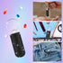 Bling Pill Case, Portable Waterproof Rhinestone Pill Box with Keychain for Travel, Outdoor, Camping, Black Pill Holder