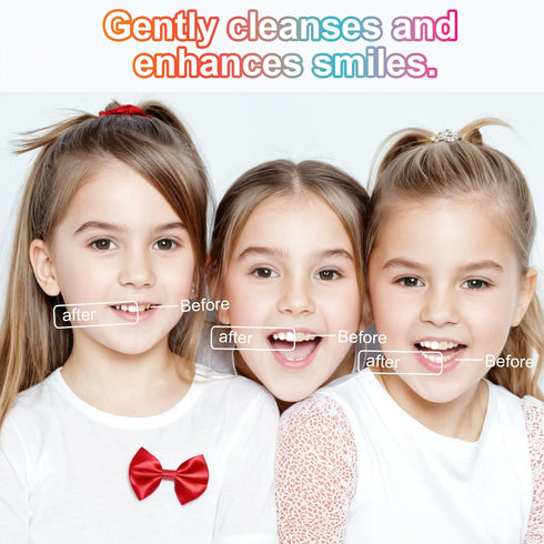 Kids Toothbrush 4 Pack, Soft Bristles with Suction Cup for Easy Storage, Toddler Sized Brush Head