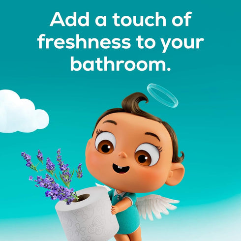 Angel Soft Toilet Paper with Fresh Lavender Scent, 8 Mega Rolls = 32 Regular Rolls, Soft and Strong Tissue