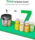 PULIV Portable Pill Dispenser Bottle - Vitamin Organizer with 7 Compartments, Easy to Retrieve Meds, Includes 20 Sticky