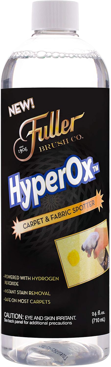 Fuller Brush HyperOx Carpet & Fabric Spotter - Heavy Duty Stain Spots Remover For Rugs & Upholstery - Instant Dirt Spot & Pet Urine Odor Removal For Clean & Fresh Mattress & Rug