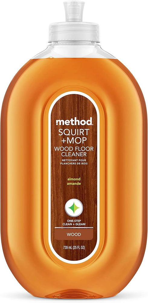 Method Squirt + Mop Hardwood Floor Cleaner, Almond, 25 Ounce, 1 Pack, Packaging May Vary