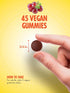 Sundance Iron Gummies, 45 Vegan Gummies, Plus B-Vitamins, Grape Flavor, Vegan, Non-GMO, Gluten Free Supplement