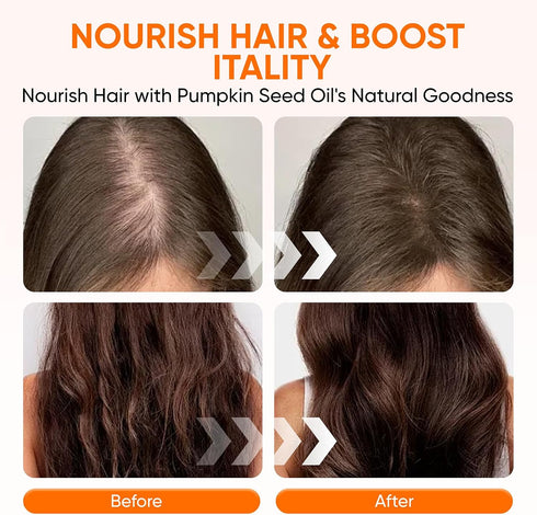hanachi 2 1 3000mg 300 (1) Pumpkin Seed Oil Capsules, in Pumpkin Seed Oil with Saw Palmetto for Hair, Pure & Natural
