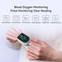 Fingertip Pulse Oximeter, Pulse Oximeter with Alarm, High definition OLED Oxygen Monitor Fingertip, Fast and Accurate Oxymeter Includes AAA Batteries Bag Lanyard (Black White)