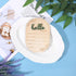 Thinp 5.9 Inch Baby Announcement Sign, Wooden Hello World Newborn Signs Birth Baby Name Plaques Birth Announcement Sign
