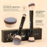 DUcare Makeup Brushes, Duo End Foundation Contour & Buffer Brush Set, 2Pcs, Black