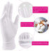 Selizo Moisturizing Gloves for Dry Hands Overnight, 3 Pairs 100% White Cotton Spa Gloves for Eczema, Women