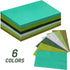 qiqee Green Series 6 Colors Dinner Paper Napkins, Disposable Hand Towels for Birthday, Wedding, Party (192 Count)
