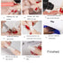 Nail Extension Form Tips, Clear 100pcs Poly Gel Acrylic Nails Mold, Dual Forms System for DIY Polish Manicure