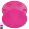 Makeup Brush Cleaner Mat, Silicone Brush Cleaning Mat Big Size with Suction Cup for Makeup Brush Cleaning (Hot Pink)