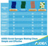 AIDEA Non-Scratch Scrub Sponge - 12 Count Natural Sponges for Kitchen, Bathroom, Household Cleaning
