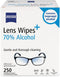 ZEISS Pre-Moistened Lens Cleaning Wipes, 250 Count with 70% Alcohol