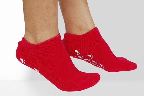 Magenta Moisturizing Gel Socks, 1 Pair for Cracked Heel, Overnight Moisturizing for Women