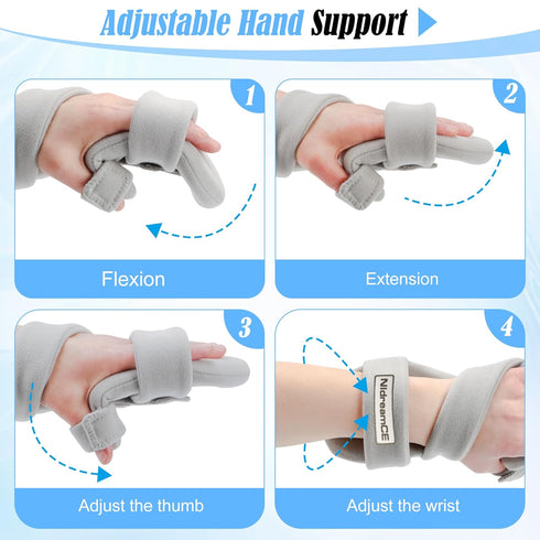 Immobilizer Resting Hand Splints for Straightening Fingers,Carpal Tunnel Wrist Brace Night With Finger Separators