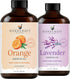Handcraft Blends Calm & Happiness Set: Lavender and Orange Essential Oils (2