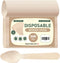 KRUM Disposable Wooden Spoon, 16 cms/6.4 Inch Length, Pack of 100