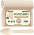 KRUM Disposable Wooden Spoon, 16 cms/6.4 Inch Length, Pack of 100
